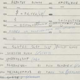 Eastern questionnaire, answ...