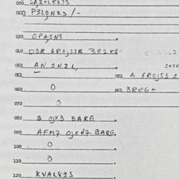 Eastern questionnaire, answ...