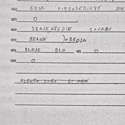 Eastern questionnaire, answ...