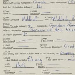 Western questionnaire, answ...