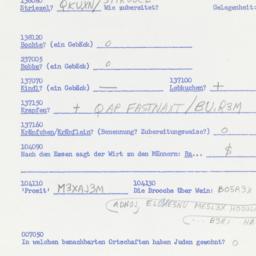 Western questionnaire, answ...