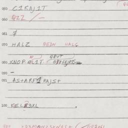 Eastern questionnaire, answ...