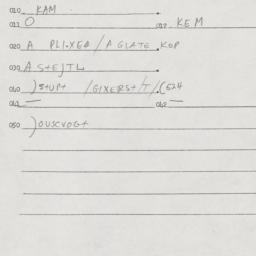 Eastern questionnaire, answ...