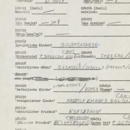 Western questionnaire, answ...