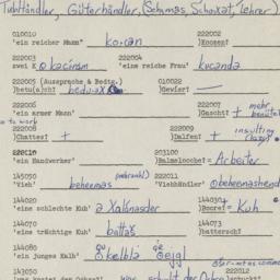 Western questionnaire, answ...