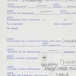 Western questionnaire, answ...