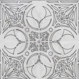 Wood screen detail, hall do...