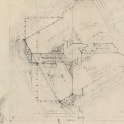 Pedestal plan, sketch view