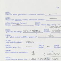 Western questionnaire, answ...