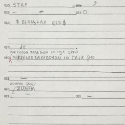 Eastern questionnaire, answ...