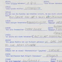 Western questionnaire, answ...