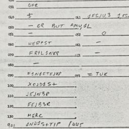 Eastern questionnaire, answ...