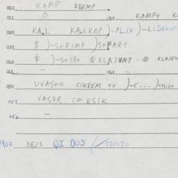 Eastern questionnaire, answ...