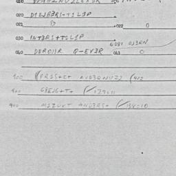 Eastern questionnaire, answ...