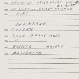 Eastern questionnaire, answ...