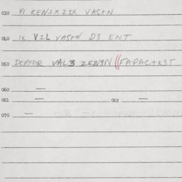 Eastern questionnaire, answ...