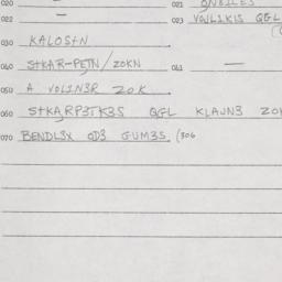Eastern questionnaire, answ...