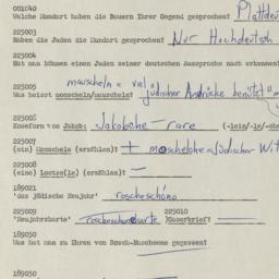 Western questionnaire, answ...