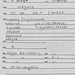 Eastern questionnaire, answ...