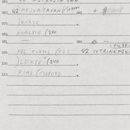 Eastern questionnaire, answ...