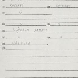 Eastern questionnaire, answ...