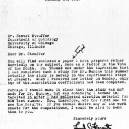 Letter from Lyonel C. Flora...