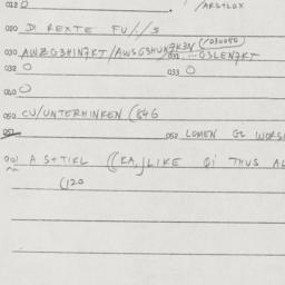 Eastern questionnaire, answ...