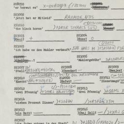 Western questionnaire, answ...