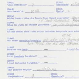 Western questionnaire, answ...