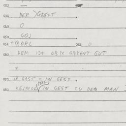 Eastern questionnaire, answ...