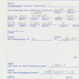 Western questionnaire, answ...