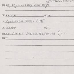 Eastern questionnaire, answ...