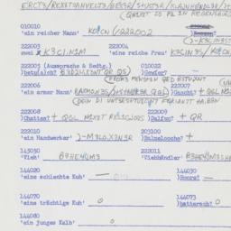 Western questionnaire, answ...