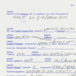 Western questionnaire, answ...