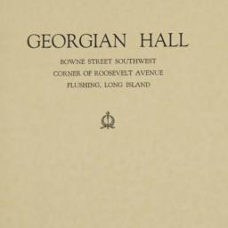 Georgian Hall, Bowne Street...