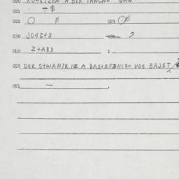 Eastern questionnaire, answ...