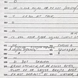 Eastern questionnaire, answ...