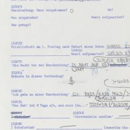 Western questionnaire, answ...