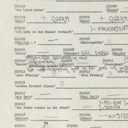 Western questionnaire, answ...