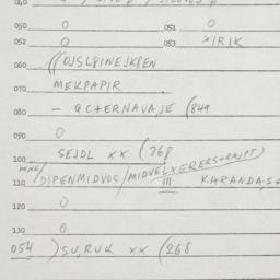 Eastern questionnaire, answ...