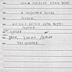 Eastern questionnaire, answ...