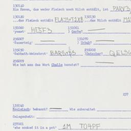 Western questionnaire, answ...