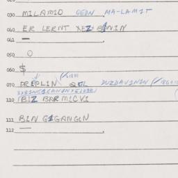 Eastern questionnaire, answ...
