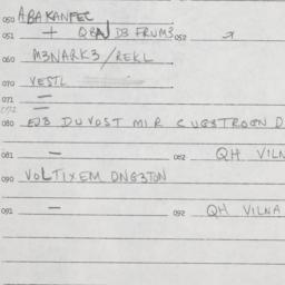 Eastern questionnaire, answ...