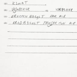Eastern questionnaire, answ...