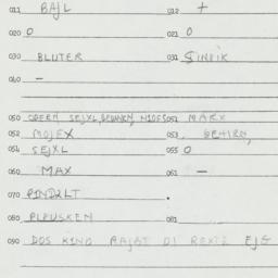 Eastern questionnaire, answ...