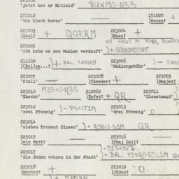 Western questionnaire, answ...