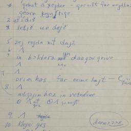 Eastern questionnaire, blue...