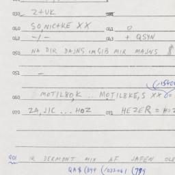 Eastern questionnaire, answ...