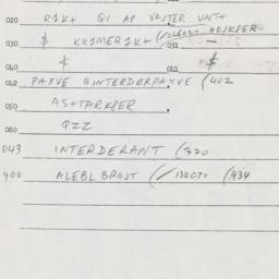 Eastern questionnaire, answ...